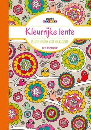 Kleurrijke lente, creatief kleuren voor volwassenen